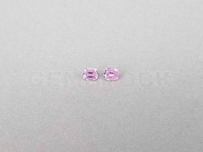 Pair of unheated pink sapphires 1.30 ct, Madagascar photo