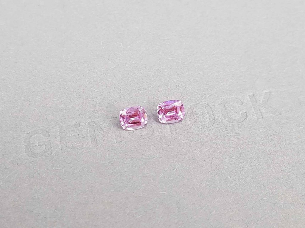 Pair of unheated pink sapphires 1.30 ct, Madagascar Image №2