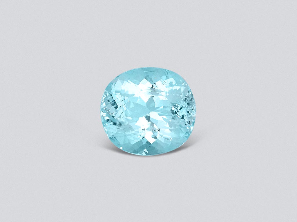 Neon blue Paraiba tourmaline in oval cut 2.74 carats from Mozambique Image №1