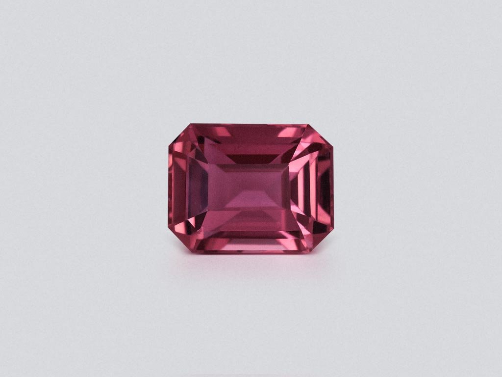 Octagon cut pink tourmaline 2.96 carats, Africa Image №1