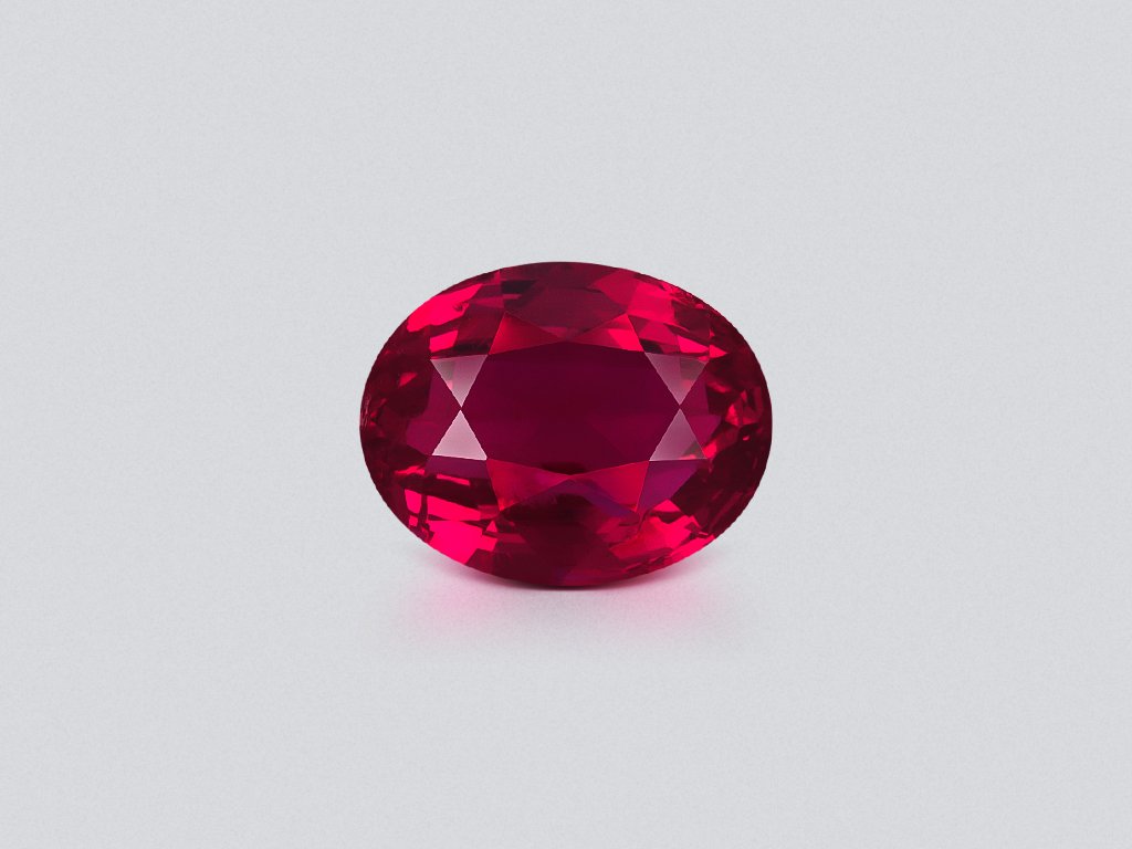 Unheated ruby oval cut 1.00 carats, Mozambique Image №1