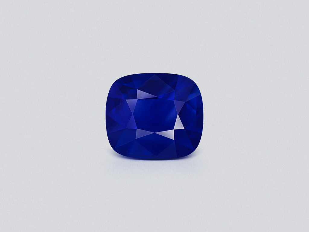 Zafiro azul real con efecto seda y rutilo de talla cojín de 1,20 carats, Sri Lanka Image №1