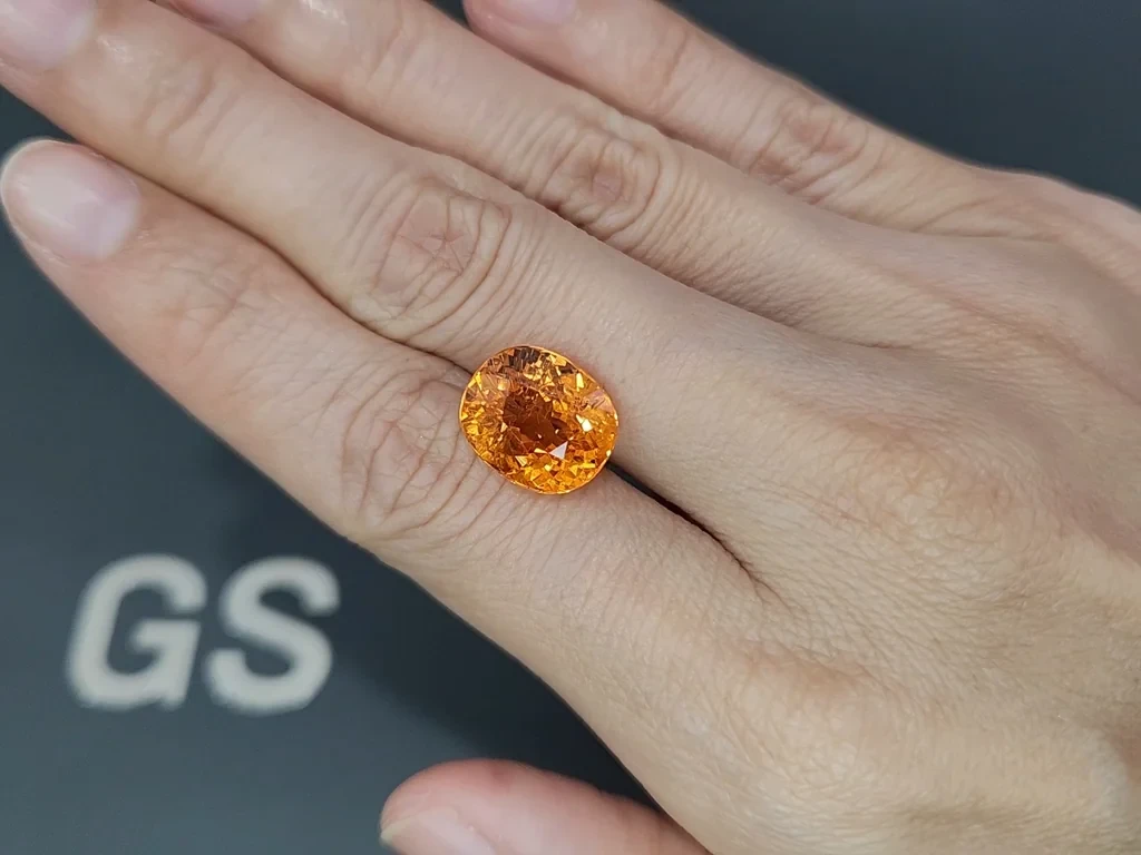 Grenat spessartite Fanta color taille coussin de 10,27 carats, Afrique Image №2