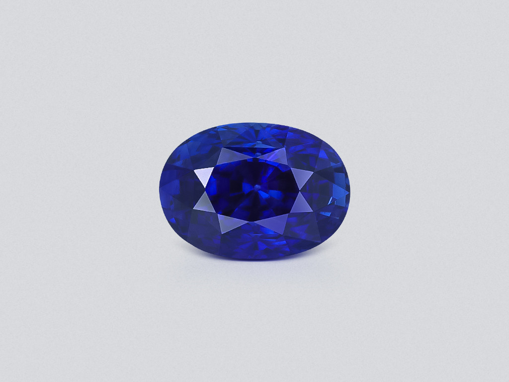 Saphir bleu royal ovale de 3,01 carats, Sri Lanka  Image №1