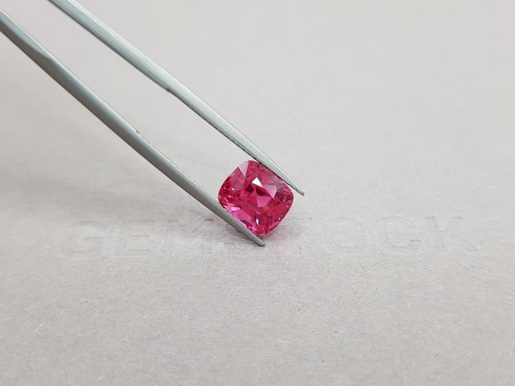 Cushion cut pink-red spinel 3.55 ct, Tanzania Image №4