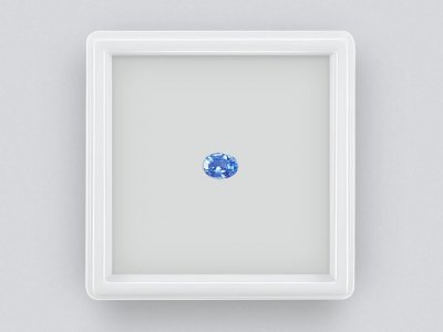 Saphir taille ovale non chauffé du Sri Lanka 0,78 ct photo