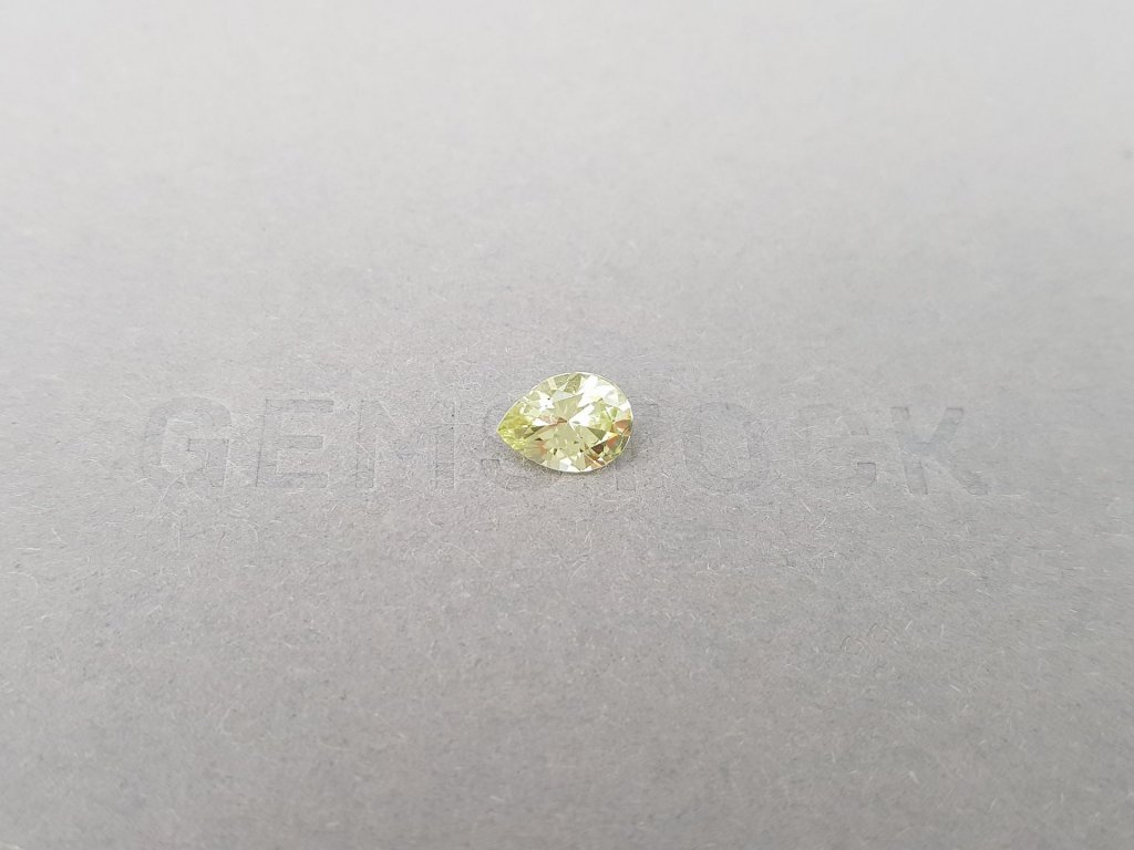 Yellow chrysoberyl pear cut 1.17 carats Image №1