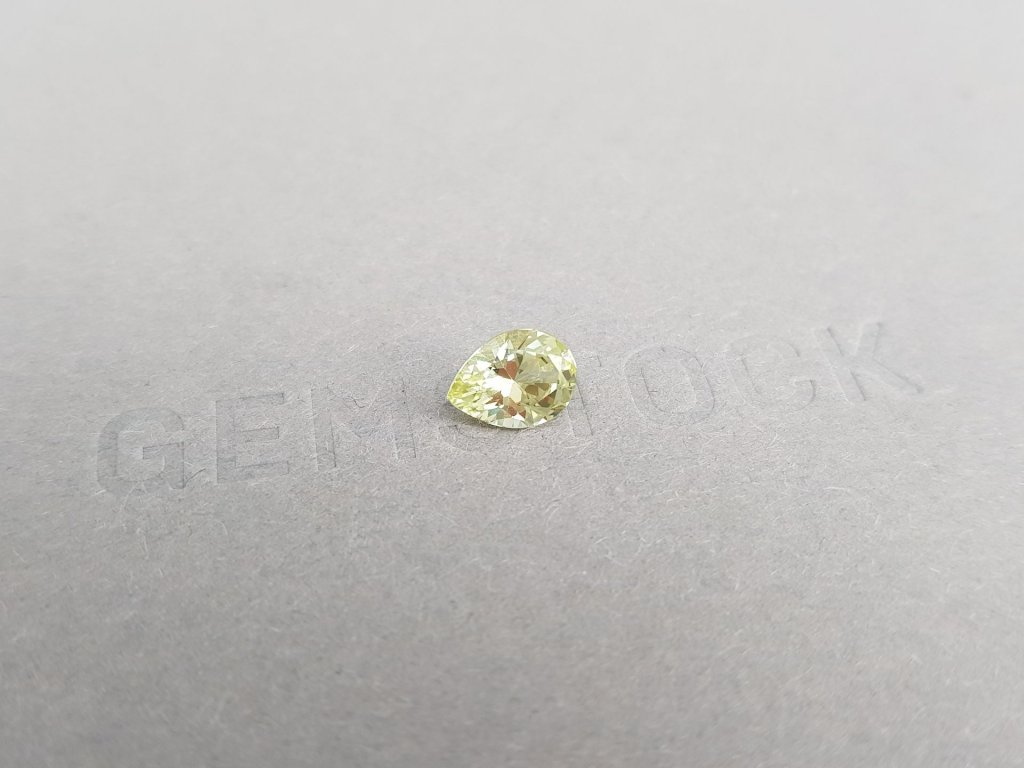 Yellow chrysoberyl pear cut 1.17 carats Image №2