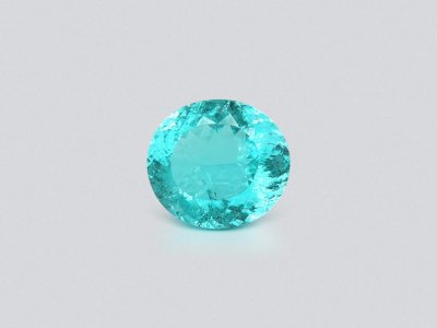 Neon blue Paraiba tourmaline in oval cut 5.75 carats, Mozambique photo