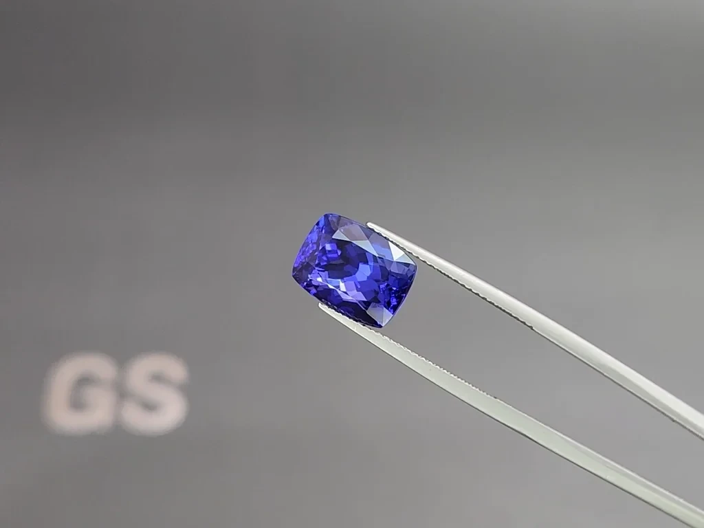 Tanzanita talla cojín 7,65 quilates, Tanzania Image №3