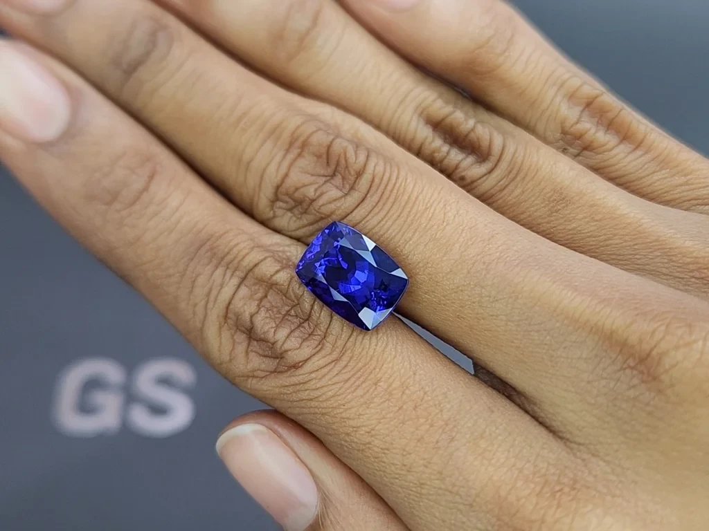 Tanzanita talla cojín 7,65 quilates, Tanzania Image №2