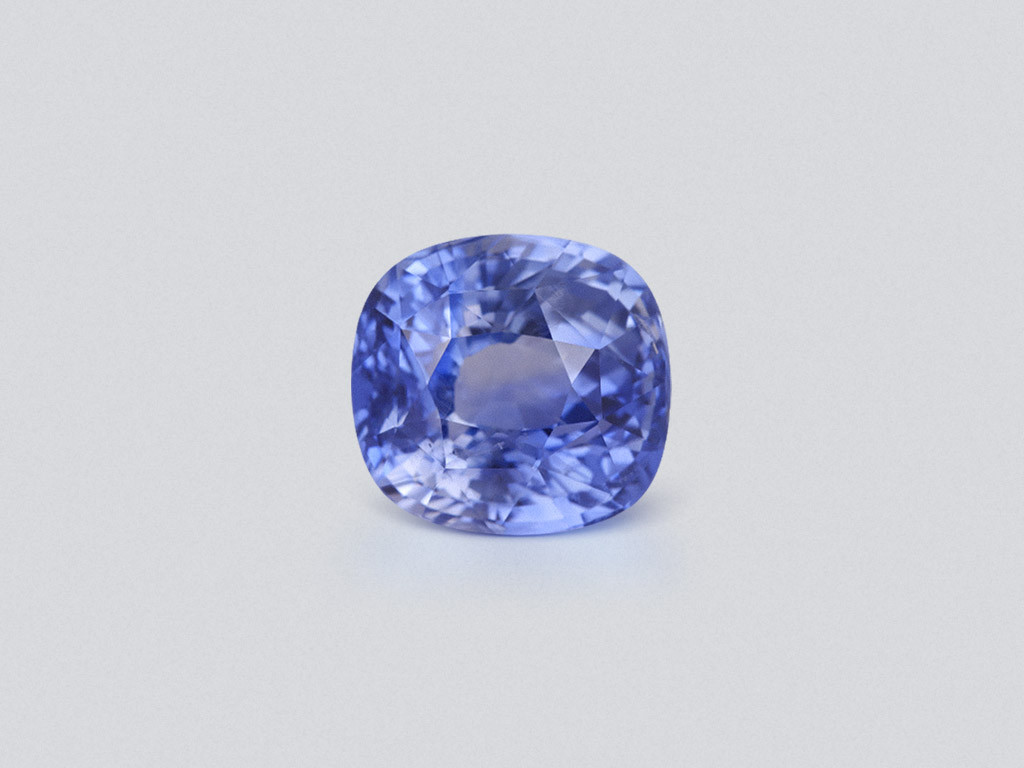 Saphir bleu intense taille coussin non chauffé 8,05 carats, Sri Lanka Image №1