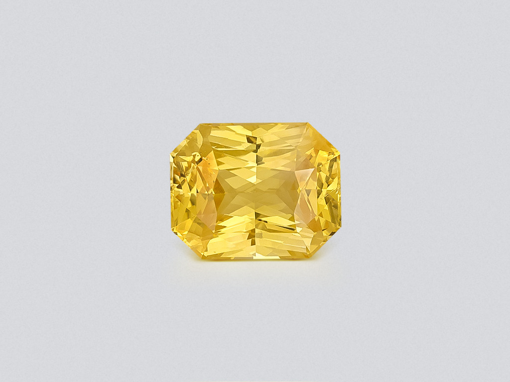 Saphir de couleur dorée non traité, taille radiant, 10,20 carats, Sri Lanka Image №1