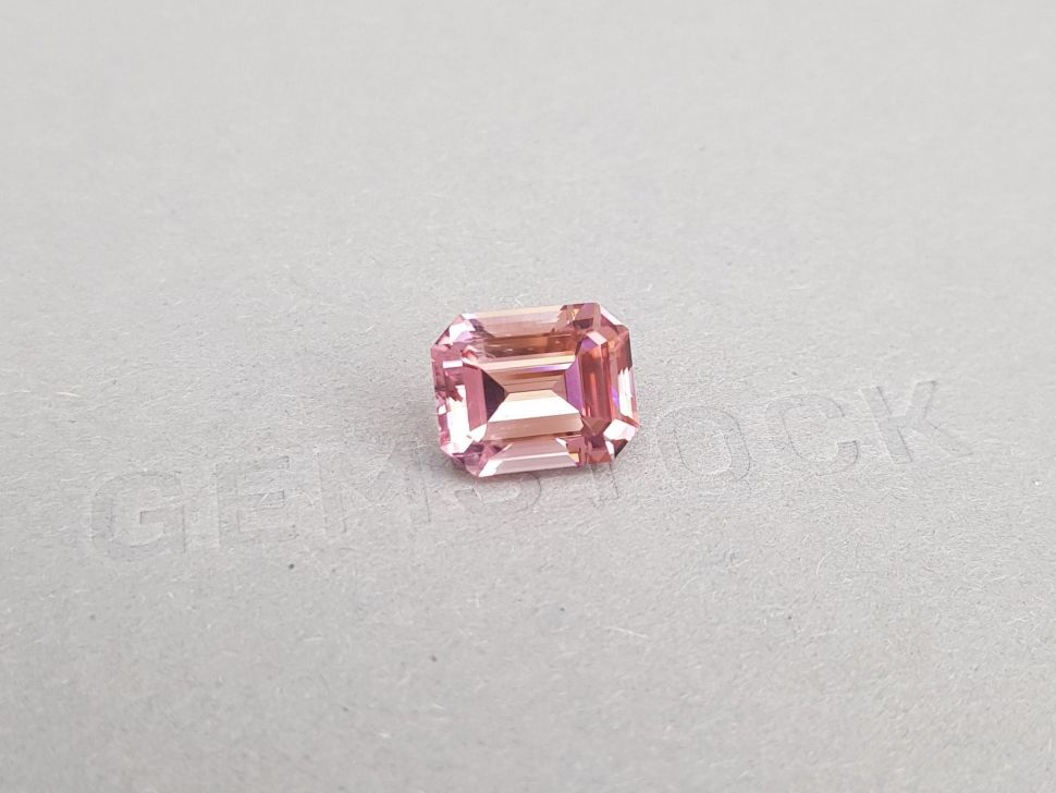 Octagon cut pink tourmaline, 6.67 ct, Congo Image №3