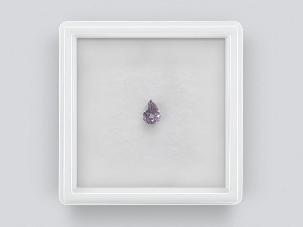 Unheated lavender sapphire pear cut, 0.54 carat, Madagascar Image №1