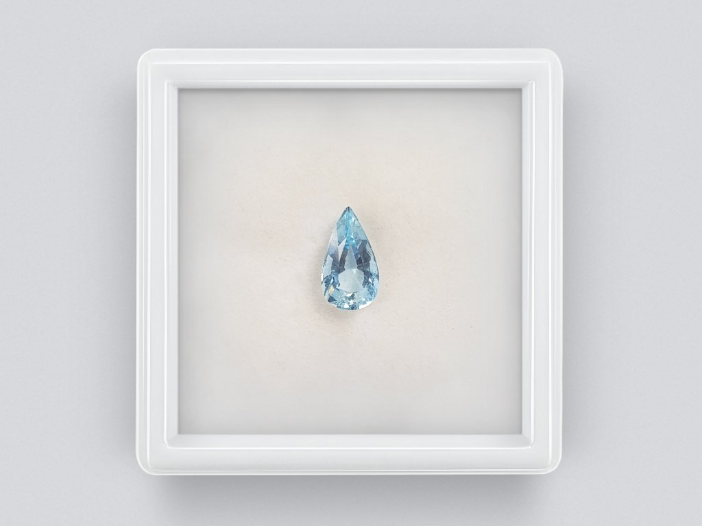 Vivid Pear Cut Aquamarine 1.01ct Image №1