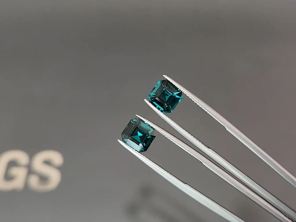 Paar achteckig geschliffene turmaline 5,17 karat, Afghanistan Image №3