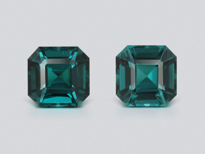 Pair of tourmalines octagon cut 5.17 carats, Afghanistan photo