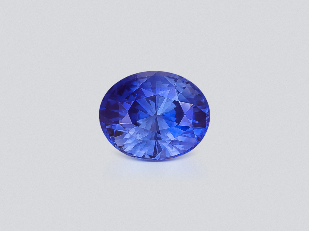Saphir ovale bleu intense 3,84 carats, Sri Lanka Image №1