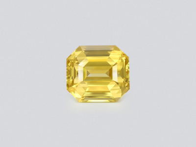 Saphir de couleur dorée non traité thermiquement, 15,04 carats, taille octogonale, Sri Lanka photo