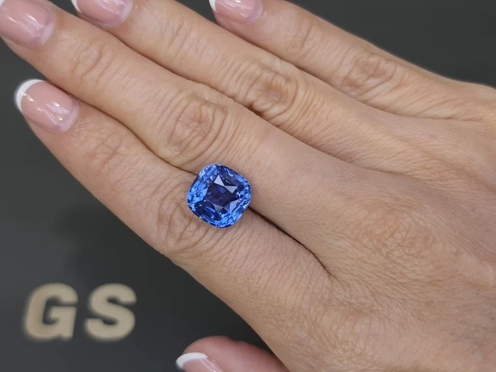 Sapphire Cornflower Blue cushion cut 9.18 carats, Sri Lanka Image №2