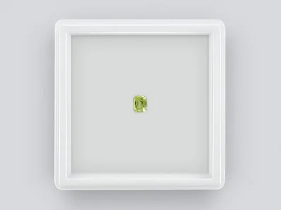 Cushion cut tsavorite garnet 0.41 ct, Africa photo