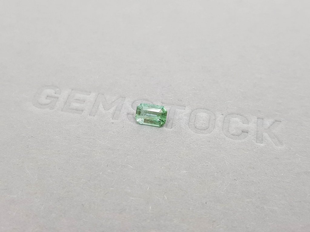 Light green octagon tourmaline 0.56 ct, Afghanistan Image №3