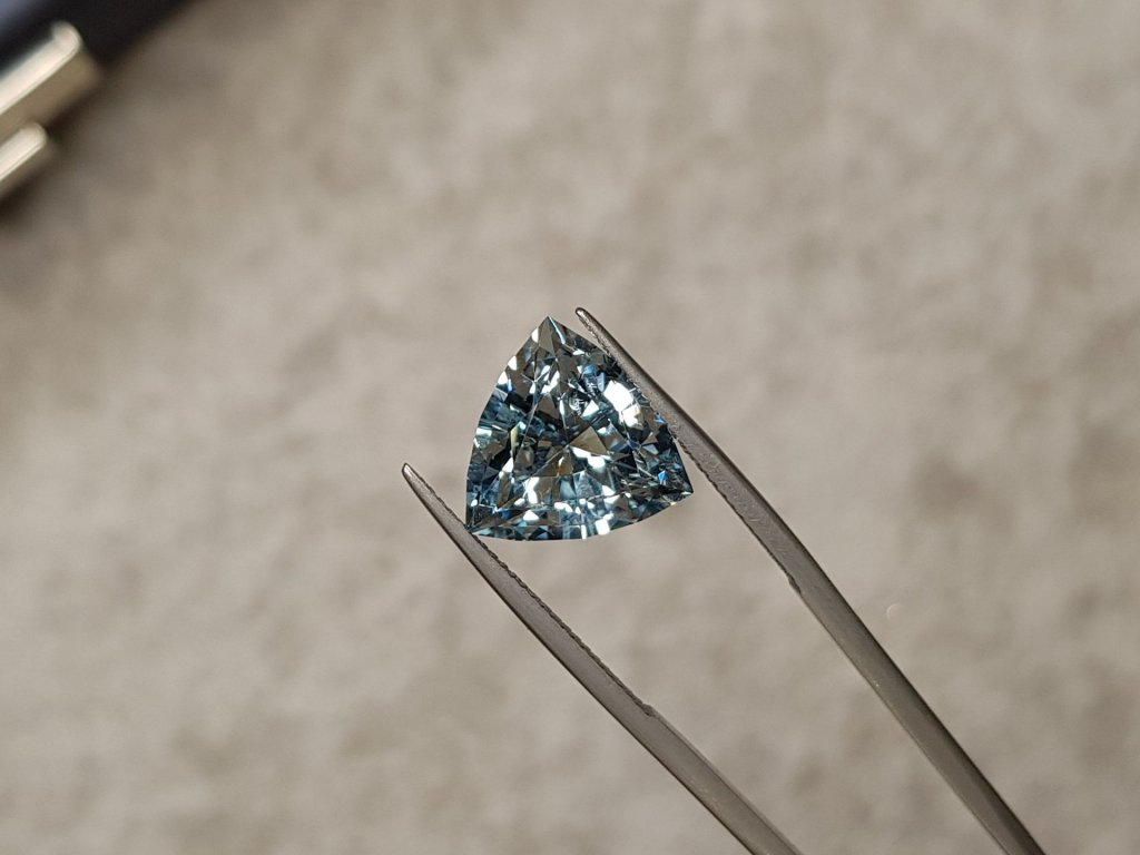 Trillion cut aquamarine 6.50 carats, Africa Image №3