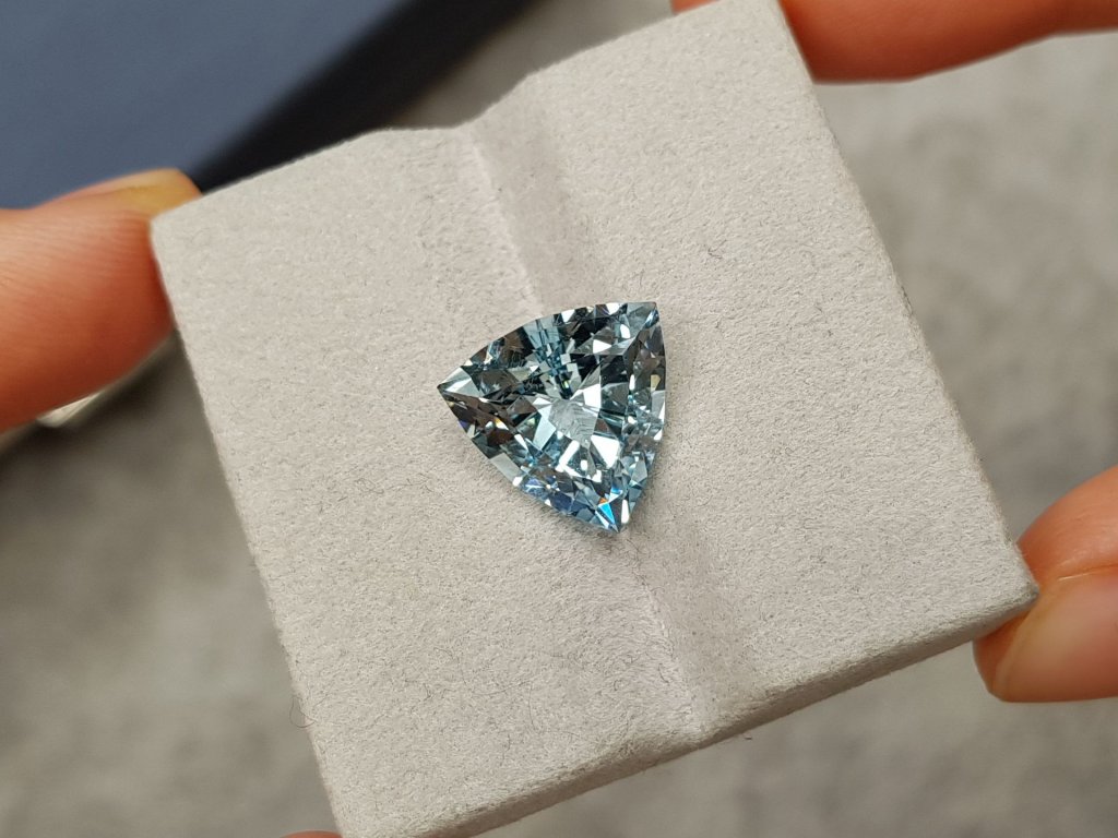 Trillion cut aquamarine 6.50 carats, Africa Image №4