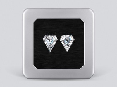 Matching side diamonds F/VS in kite shape 1.08 carat photo