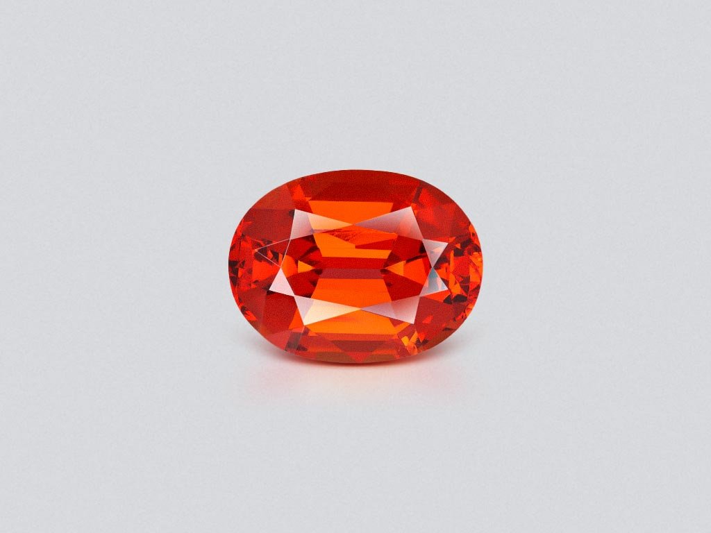 Riche spessartine Fanta couleur taille ovale 12,88 carats, Nigeria  Image №1