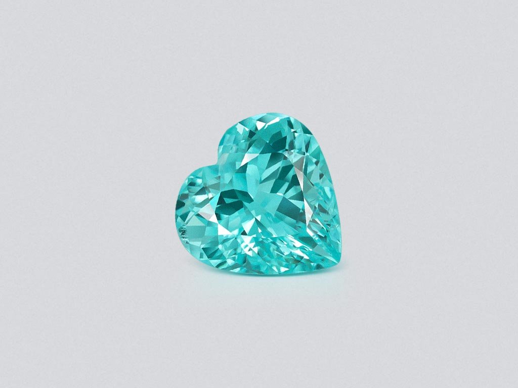 Neonblauer Paraiba-turmalin im herzschliff 5,32 carats, Nigeria Image №1