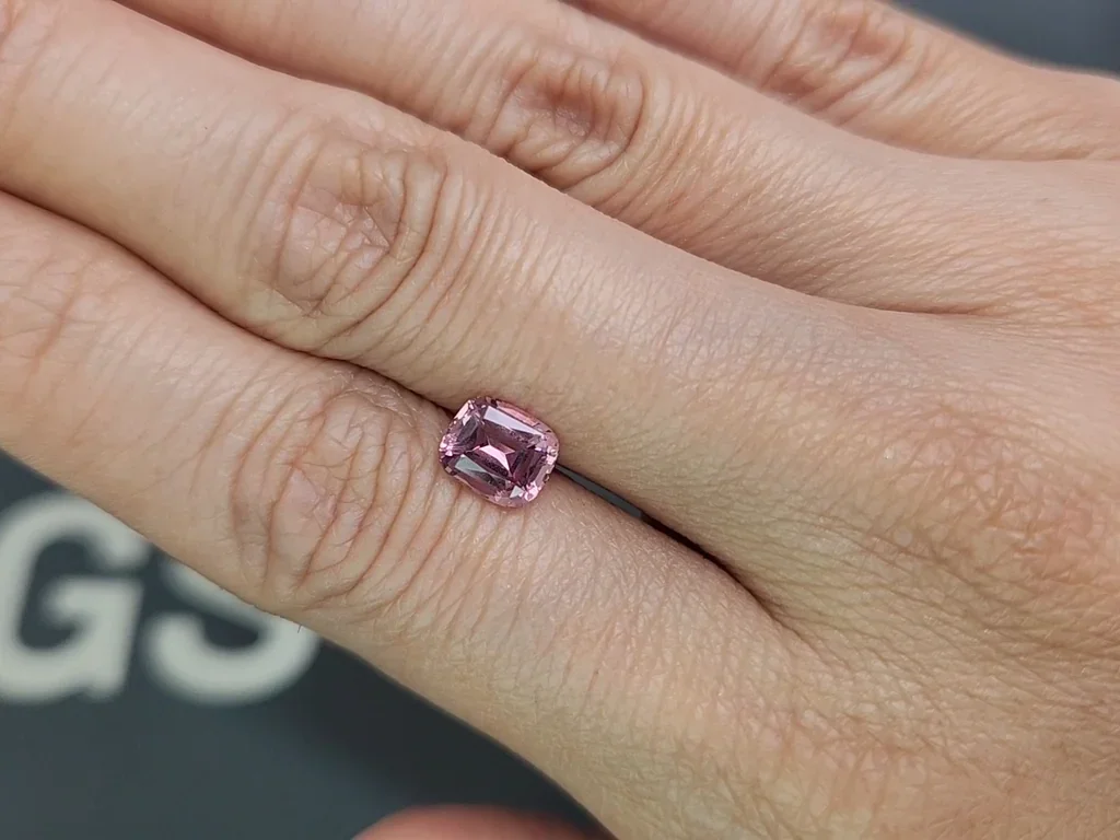 Rhodolite garnet cushion cut 1.53 carats, Tanzania Image №2