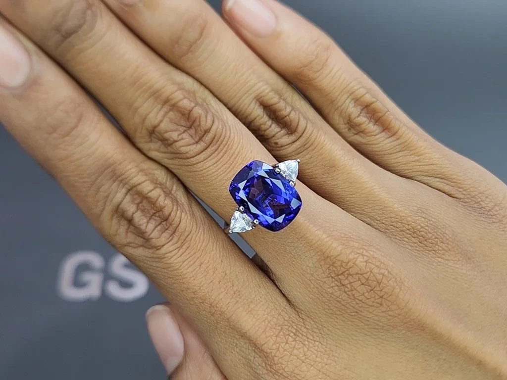 Tanzanite taille coussin de 7,52 carats, Tanzanie Image №5