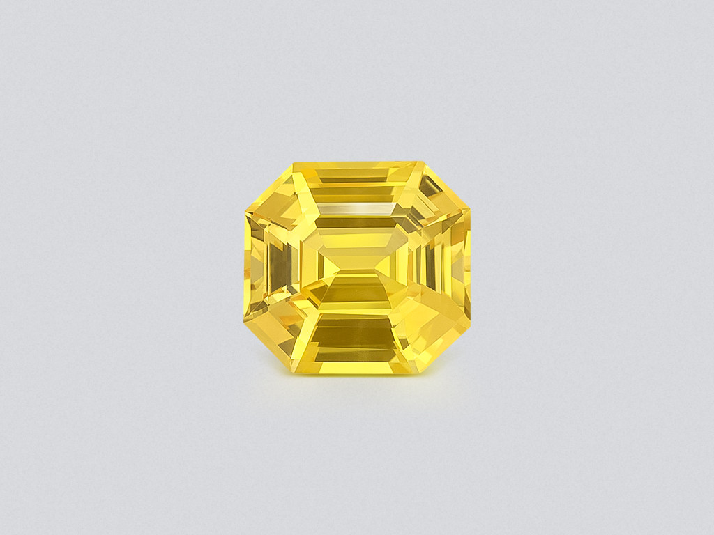 Unbehandelter Saphir Golden Yellow  oktagon-schliff 4,54 karat, Sri Lanka Image №1