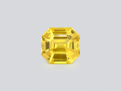 Saphir Golden Yellow non chauffé taille octogonale 4,54 carats, Sri Lanka photo