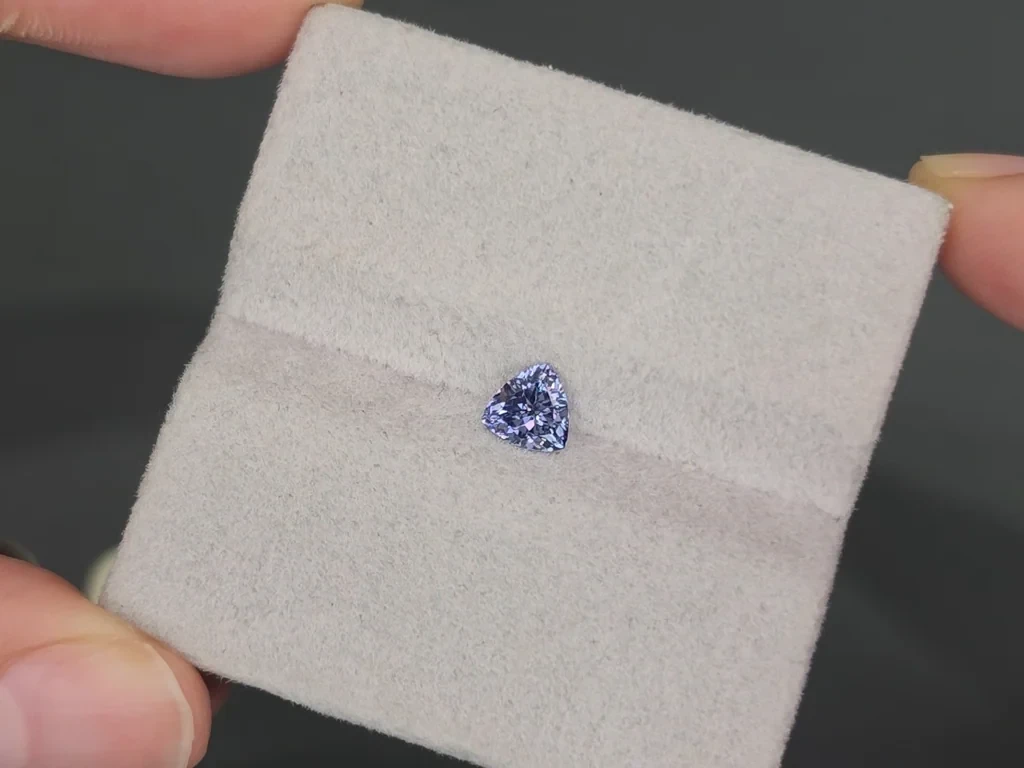Grau-blauer spinell im trillion-schliff 0,50 karat, Tansania Image №3