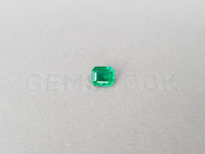 Vivid Green emerald in octagon cut 1.21 ct, Colombia photo