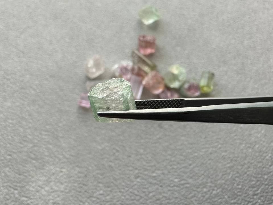 Lot #1 Raw Tourmalines from Afghanistan 53.98 ct 15 pcs Image №16