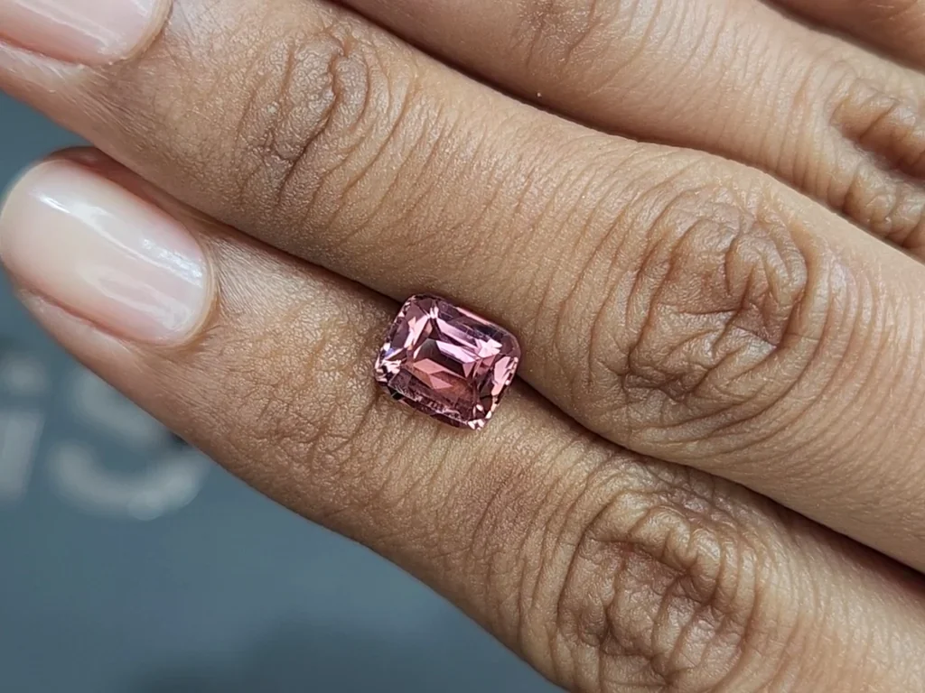 Pink tourmaline cushion cut 2.05 carats, Africa Image №2