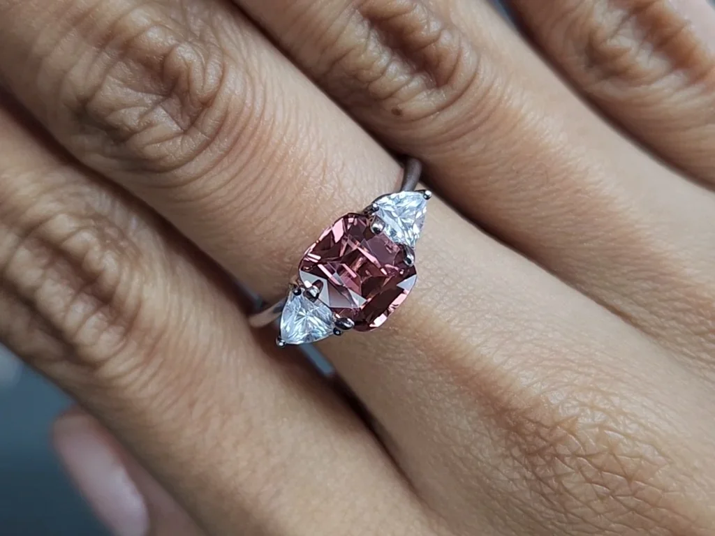 Pink tourmaline cushion cut 2.05 carats, Africa Image №5