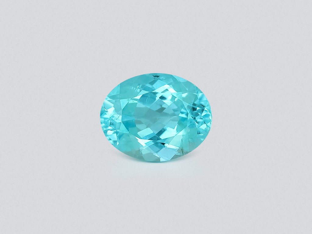 Neon Paraiba tourmaline oval cut 3.05 carats, Afghanistan Image №1
