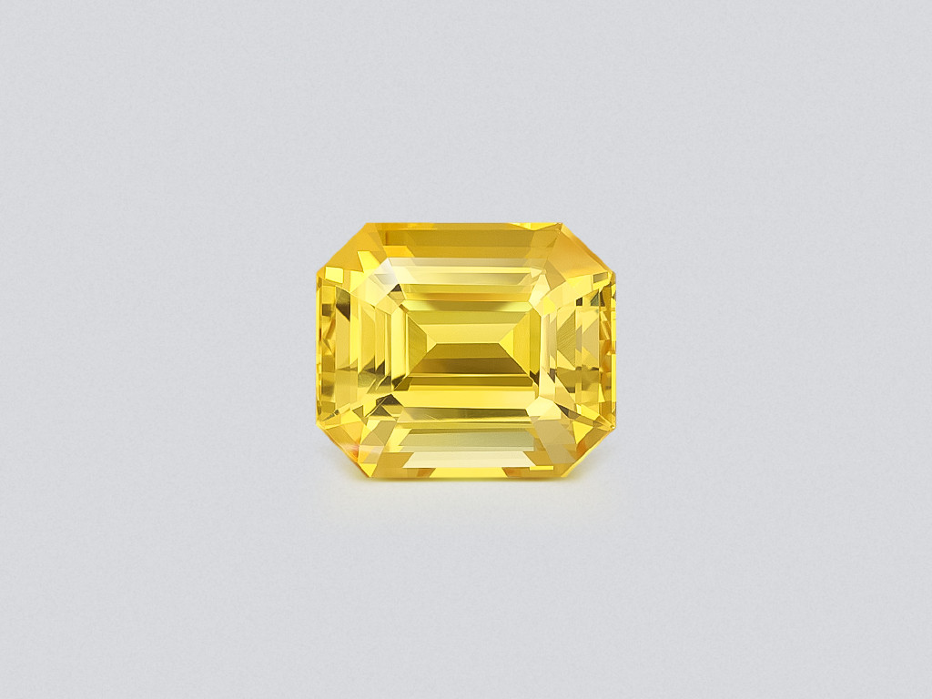 Saphir Golden Yellow non chauffé taille octogonale 5,54 carats, Sri Lanka Image №1