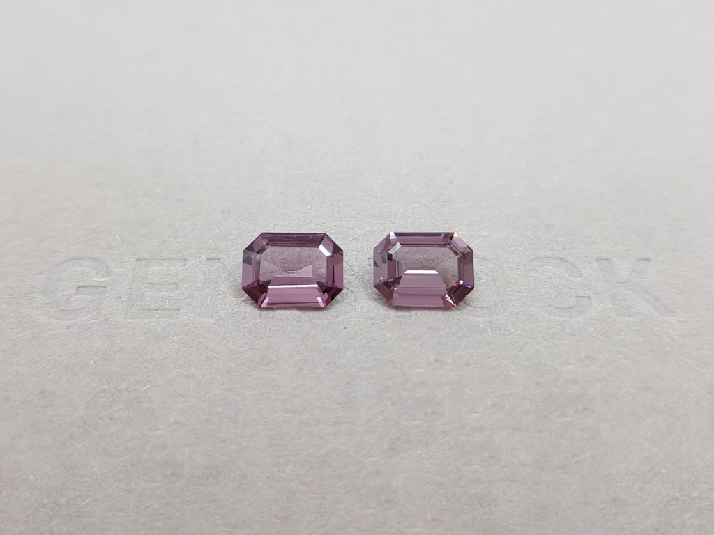Pair of purple spinels from Burma 2.49 ct Image №1