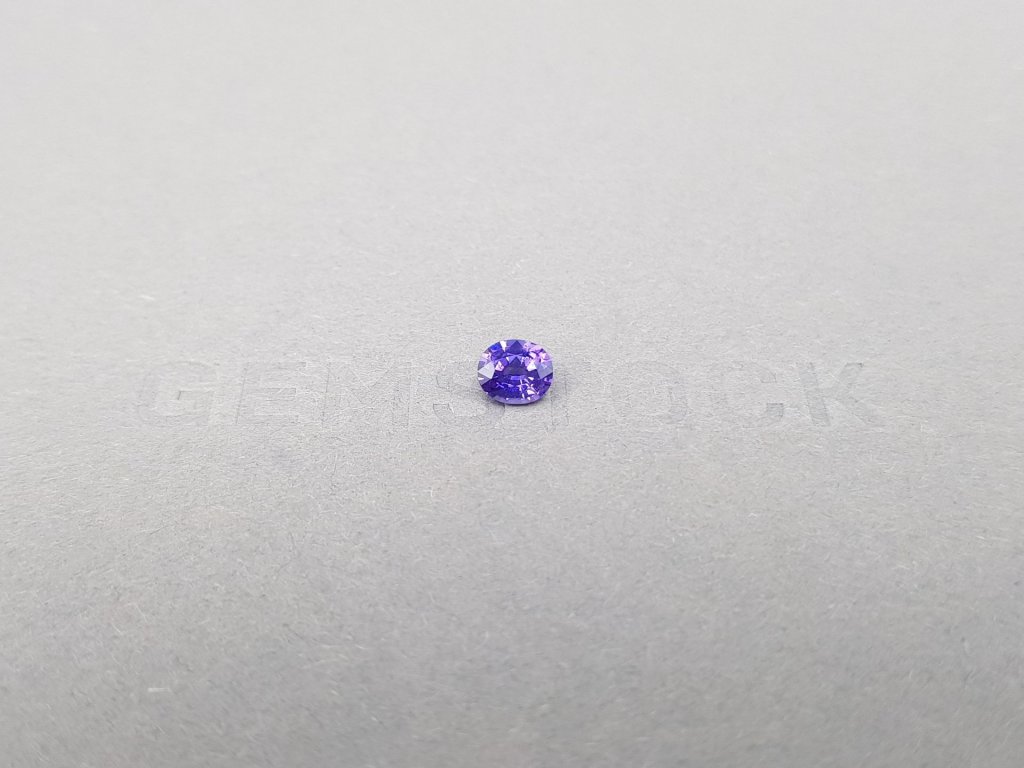 Intense violet sapphire in oval cut 0.55 ct, Sri Lanka Image №1