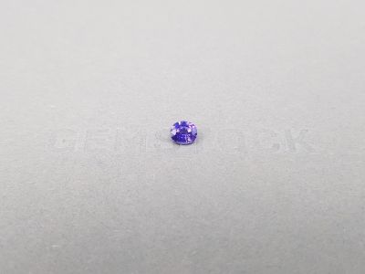 Intense violet sapphire in oval-cut 0.55 ct, Sri Lanka photo