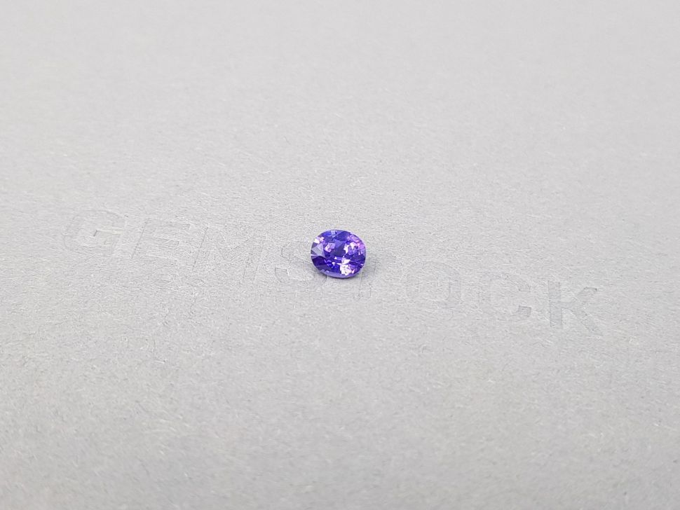 Intense violet sapphire in oval cut 0.55 ct, Sri Lanka Image №3