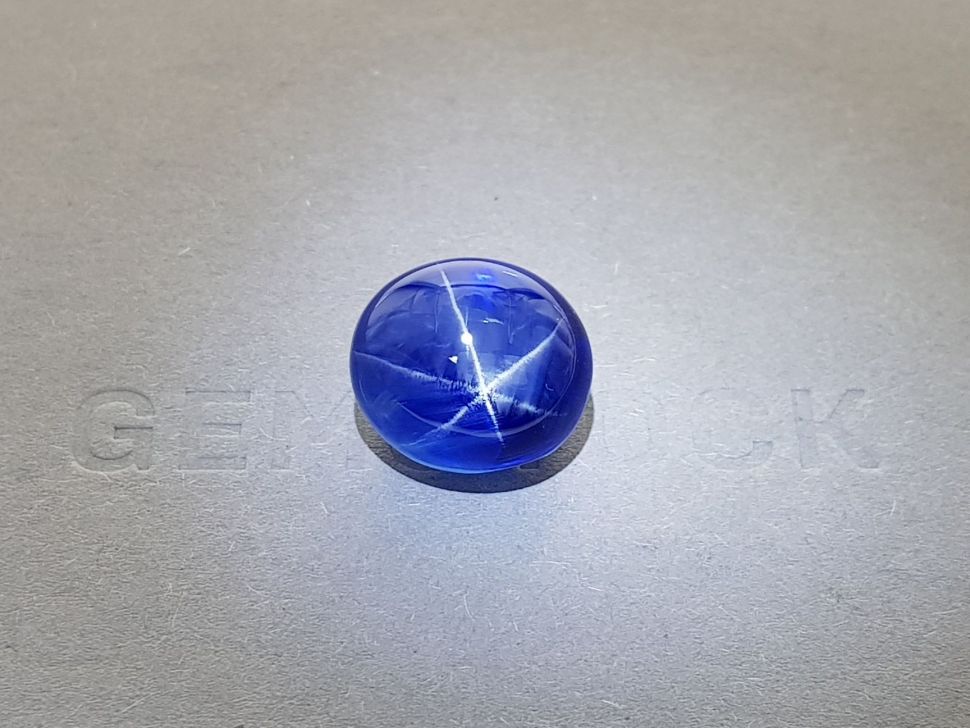 Large untreated Royal Blue star sapphire 22.14 ct, Sri Lanka, GRS Image №1