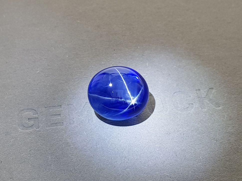 Large untreated Royal Blue star sapphire 22.14 ct, Sri Lanka, GRS Image №3