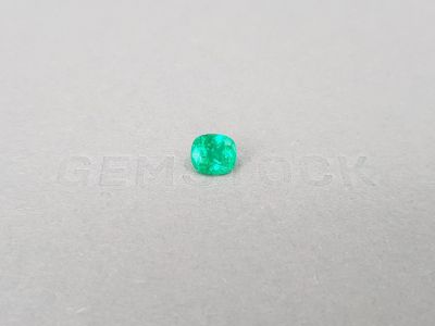 Vivid Green colombian emerald in cushion cut 1.48 ct photo